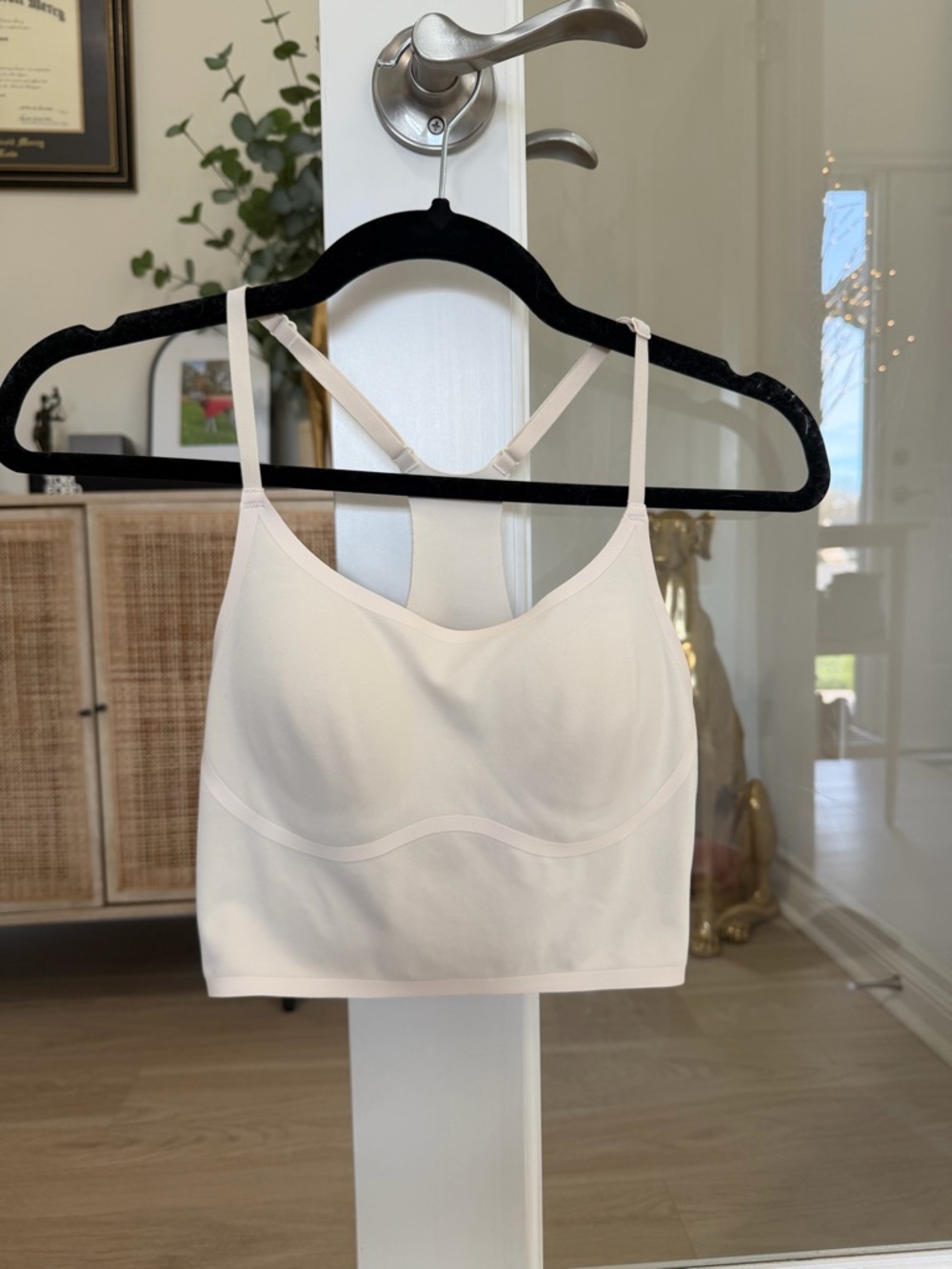 Victoria's Secret PINK Cream Seamless Longline Bralette